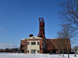 Winterbilder der Zeche Consolidation in Gelsenkirchen Bismarck im Februar 2021