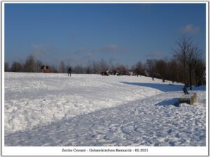 Winterbilder der Zeche Consolidation in Gelsenkirchen Bismarck im Februar 2021