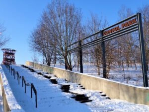 Winterbilder der Zeche Consolidation in Gelsenkirchen Bismarck im Februar 2021