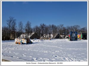 Winterbilder der Zeche Consolidation in Gelsenkirchen Bismarck im Februar 2021