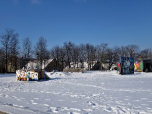 Winterbilder der Zeche Consolidation in Gelsenkirchen Bismarck im Februar 2021