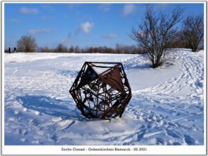 Winterbilder der Zeche Consolidation in Gelsenkirchen Bismarck im Februar 2021