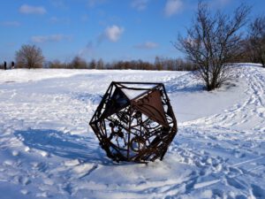Winterbilder der Zeche Consolidation in Gelsenkirchen Bismarck im Februar 2021