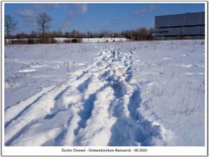 Winterbilder der Zeche Consolidation in Gelsenkirchen Bismarck im Februar 2021