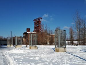 Winterbilder der Zeche Consolidation in Gelsenkirchen Bismarck im Februar 2021