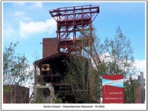 Die Zeche Consolidation in Gelsenkirchen Bismarck im August 2020