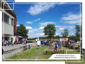 Drachenfest Zeche Consolidation in Gelsenkirchen Bismarck im Juni 2019