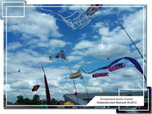 Drachenfest Zeche Consolidation in Gelsenkirchen Bismarck im Juni 2019