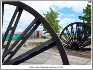 Die Zeche Hugo in Gelsenkirchen Buer im Mai 2020