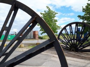 Die Zeche Hugo in Gelsenkirchen Buer im Mai 2020