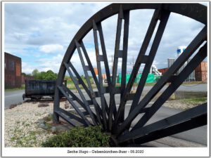 Die Zeche Hugo in Gelsenkirchen Buer im Mai 2020