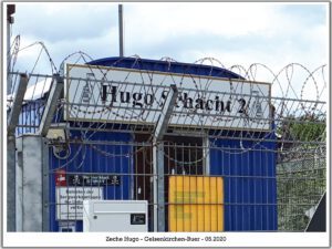 Die Zeche Hugo in Gelsenkirchen Buer im Mai 2020