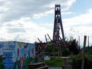 Die Zeche Hugo in Gelsenkirchen Buer im Mai 2020