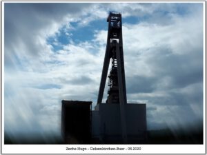 Die Zeche Hugo in Gelsenkirchen Buer im Mai 2020