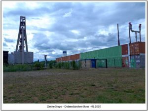 Die Zeche Hugo in Gelsenkirchen Buer im Mai 2020