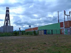 Die Zeche Hugo in Gelsenkirchen Buer im Mai 2020