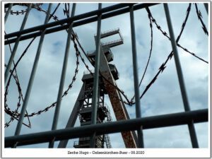 Die Zeche Hugo in Gelsenkirchen Buer im Mai 2020