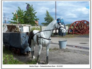 Die Zeche Hugo in Gelsenkirchen Buer im Mai 2020
