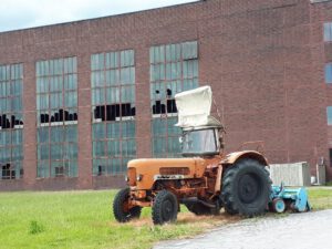 Die Zeche Hugo in Gelsenkirchen Buer im Mai 2020