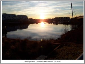 Stölting Harbor in Gelsenkirchen Bismarck im Januar 2020