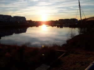 Stölting Harbor in Gelsenkirchen Bismarck im Januar 2020