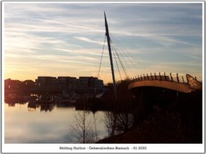 Stölting Harbor in Gelsenkirchen Bismarck im Januar 2020