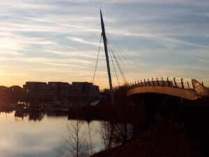 Stölting Harbor in Gelsenkirchen Bismarck im Januar 2020