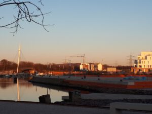Stölting Harbor in Gelsenkirchen Bismarck im Januar 2020