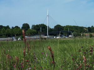 Stölting Harbor in Gelsenkirchen Bismarck im April 2020