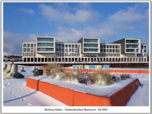Winter am Stölting Harbor in Gelsenkirchen Bismarck im Februar 2021