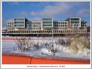 Winter am Stölting Harbor in Gelsenkirchen Bismarck im Februar 2021