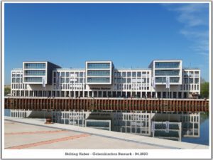 Stölting Harbor in Gelsenkirchen Bismarck im April 2020