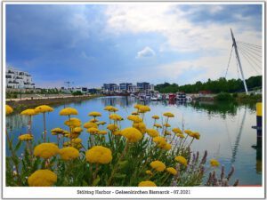 Stölting Harbor in Gelsenkirchen Bismarck im Juli 2021