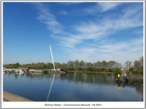 Stölting Harbor in Gelsenkirchen Bismarck im April 2020