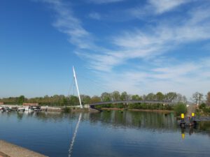Stölting Harbor in Gelsenkirchen Bismarck im April 2020