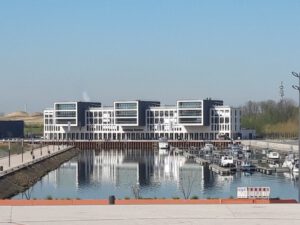 Stölting Harbor in Gelsenkirchen Bismarck im April 2020
