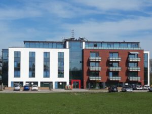 Stölting Harbor in Gelsenkirchen Bismarck im April 2020